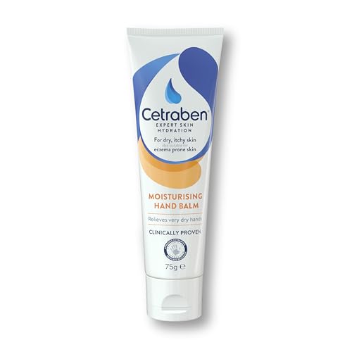 Cetraben Hand Balm for Dry & Eczema-Prone Skin, Clinically Proven Long-Lasting Moisturisation, Soothes Itching| Quick Absorbing, Contains Urea, For Daily Use, 1 x 75g