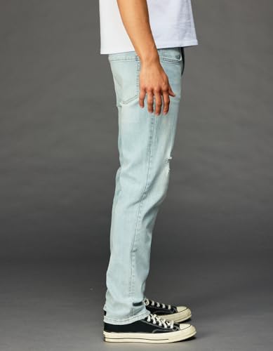 Rsq Mens Slim Jeans, Light Destruct, 32X322