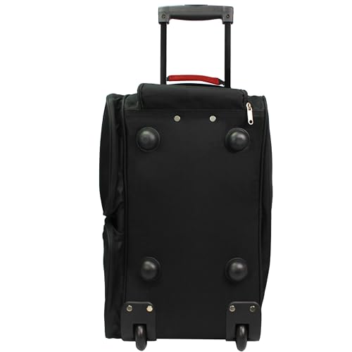 Dejuno 28-Inch Rolling Duffle Bag, Red4