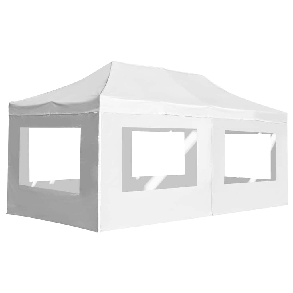 Namiot Imprezowy 6x3 m z Oknami PVC | Składana Rama Aluminiowa, Tkanina Oxford, Panele Boczne, Do Ogrodu i Grillowania