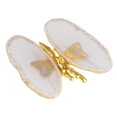 dssmboom 2 Stück Achat Schmetterling Figur