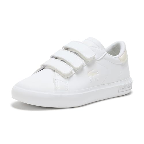 Lacoste Children's Powercourt Sneakers, White & Off White, 1
