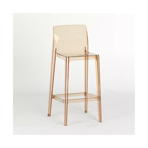 taburetes de bar Silla de Bar de acrílico transparente, cafetería creativa, tienda de té de la leche, Banco de Bar, luz de lujo for el hogar, silla Simple de base alta taburetes de barra de desayuno