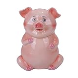 Pacific Giftware PT Cute Farm Pink Piggy Ceramic Cookies Storage Jar