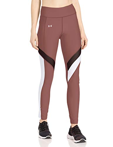 Under Armour Women's HeatGear Armour Sport Leggings , Hushed Pink (662)/Metallic Silver , Medium