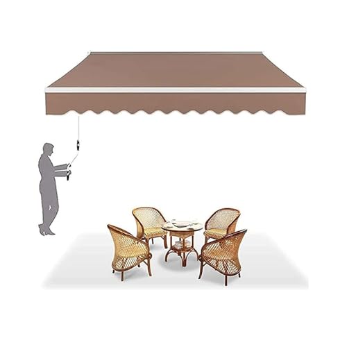 Toldo impermeable 6x2m para patio lona azul exterior
