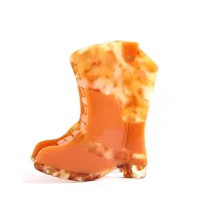 Personalized Wild Cowboy Boots Acetate Hair Claw Clip Mother Day Gift Birthday Present 1 Piece