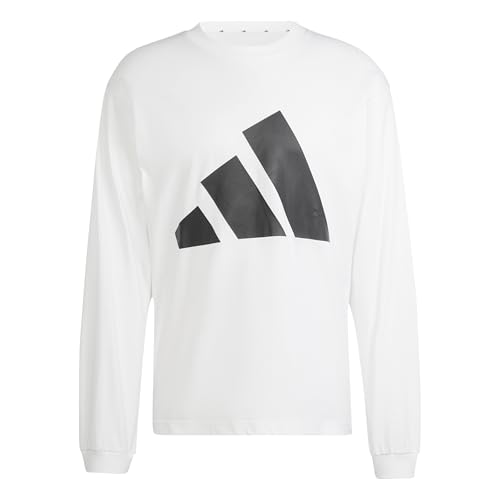 adidas Men's Essentials Big Logo Single Jersey Long Sleeve T-Shirt