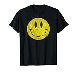 レトロアシッドハウス 80年代90年代ヴィンテージスマイルTシャツ アンティーク調 Tシャツ