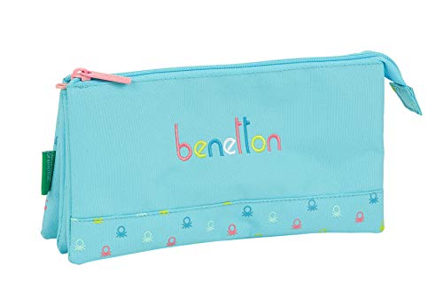 Safta 812075744 Estuche portatodo Triple Escolar Benetton