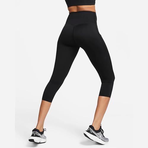 Nike Go Women's Firm-Support High-Waisted Cropped Leggings with Pockets (Black/Black, DQ5881-010) Size Medium2