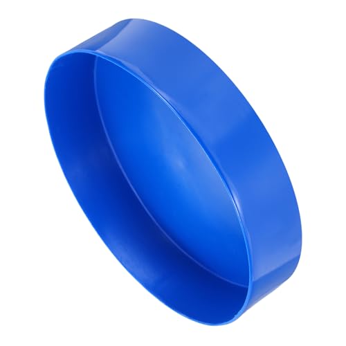 Image of uxcell 2pcs Rubber End Caps 300mm(11 13 /16 Inch) ID x 80mm(3 1 /8 Inch) H Vinyl Round Tube Bolt Cap Cover Screw Thread Protectors Blue