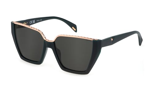 Police Spll33e Lunettes de Soleil Évitez la Fatigue Oculaire avec le Vert Foncé 57