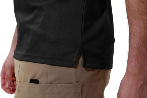 Image of Rdruko Men's Polo Shirts Short Sleeve Quick Dry Outdoor Golf Sports Shirts with Pocket