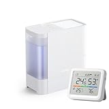 SwitchBot 温湿度計 プロ スマホで管理 アレクサ - 加湿器 気化式 Alexa 大容量 4.5L 21畳対応 スイッチボット 18dB 静音 省エネ 上から給水 加湿量最大750ml/h 抗菌 フィルター自動乾燥 最大22.5時間連続稼働 冬乾燥対策 花粉症対策 スマホで操作 スマートホーム Google Home Siriに対応