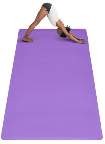 EYEPOWER 200x116 Fitnessmatte XXL Yogamatte 6mm rutschfest -...