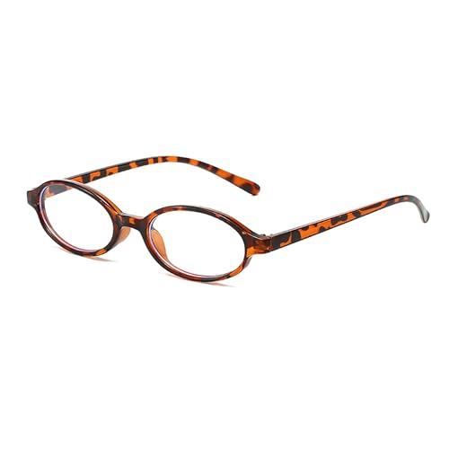 Image of FEISEDY Y2K Retro Oval Blue Light Glasses for Women Fashion Small Face Eyewear Frame 90s Nerd Fake Cosplay Eyeglasses B0258