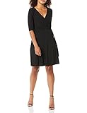 Star Vixen Women's Elbow Sleeve Fauxwrap Dress