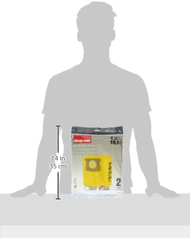 Miniatura 7 de Shop-Vac 9196433 Bolsas de filtro desechables de alta eficiencia, se adapta a tanques de 4 galones, diseñadas para aspiradoras todo alrededor Plus