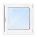 Produktbild FENSTERVERSAND - Kunststofffenster Weiß - zu öffnendes Fenster 80x80 Kunststoff mit Griff, Dreh- & Kippfenster, 2-fach Verglasung, Klarglas - DIN rechts - BxH: 800x800 mm, 70 mm Profil