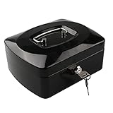 Cierre de llave: mantén pequeños objetos de valor y dinero en efectivo seguros con esta caja de metal con cierre de llave. Incluye 4 llaves utilizadas para bloquear y desbloquear la caja para garantizar que siempre puedas acceder a tus objetos de valor