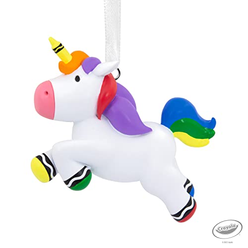 Hallmark Crayola Unicorn Resin Christmas Ornament image 6