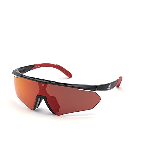 Sunglasses Adidas Sport SP 0027 01L Shiny Black/Roviex Mirror