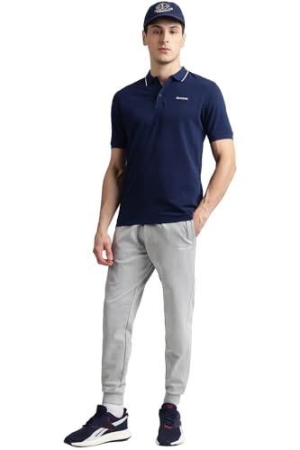 Image of Reebok Men's Pure Cotton Polo T-Shirt - Breathable Soft Half Sleeve Collar Tee for Men | Smart Casual Polo Tshirt for Men | Office Travel