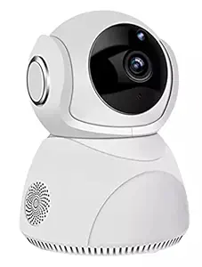 PKST WI-FI Full HD 1080P Wireless 360 degree Rotate CCTV Smart Security Camera with Microphone Watch Live Streaming Night Vision Function Motion Sensor Alarm Detector 2 Way Audio &Video Communication Used for Home Office Security Baby Monitor, Small Camera Cloud Based Storage (1 YEAR WARRANTY) (2022)