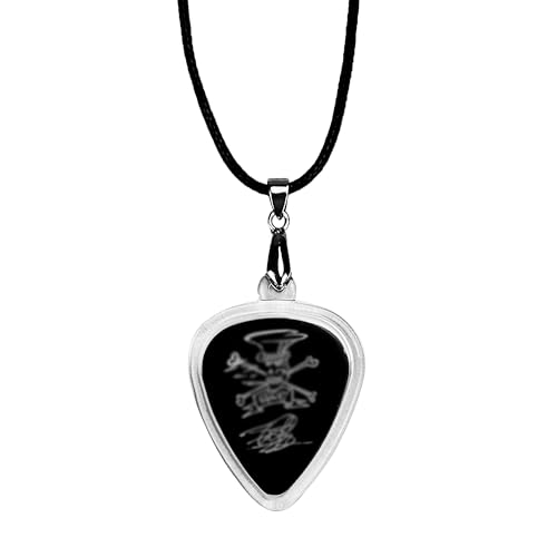 Musiin Guitar Pick Holder Collection Necklace Acrylic Storage Pendant Wearable as Necklace or Keychain Convenient Pick Storage Stylish and Lightweight Accessory for Guitarists (Regular)