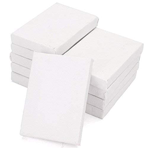 10 Stück Mini Stretched Artists Canvas Small Art Board Kunststoff Ölfarbe - 7 * 9cm