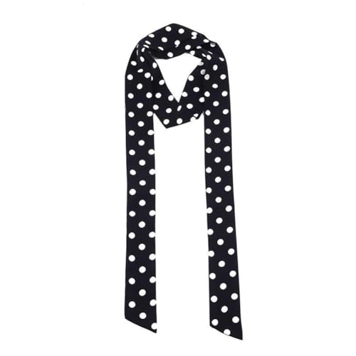 Tong Gu Women Chiffon Polka Dot Waist Belt Sash Ribbon Scarf Tie Waistband2