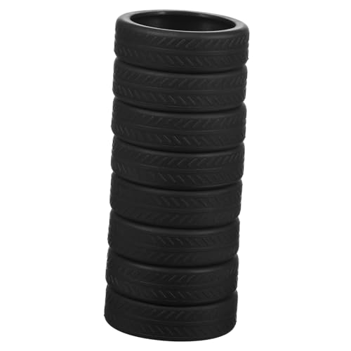 TENDYCOCO 8 Pcs Wheel Protective Cover Luggage Wheels Protector Luggage s Cover s Protector s Caster Black