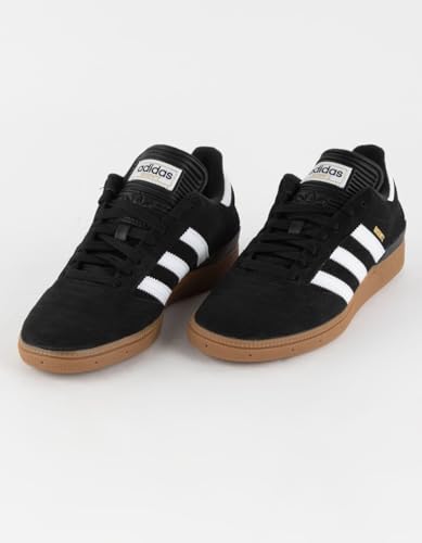 Image of adidas Busenitz Pro Mens Shoes, Black /Running White /Metallic Gold, 10