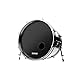 Evans REMAD Resonant Bass Drum Fell, einstellbares Dämpfungssystem mit Schaumstoff-Dämpfungsring, schwarz, 18 Zoll