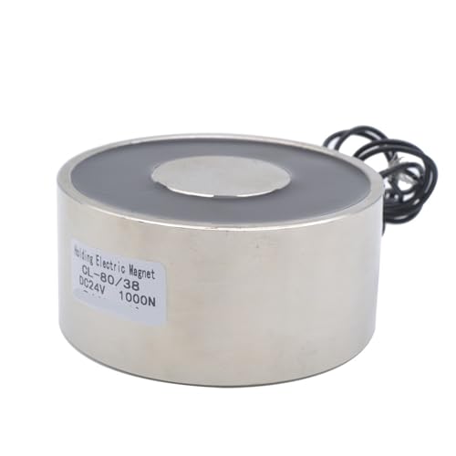 Aimant électrique D80mm solénoïde de levage 100KG 24V pour l'industrie