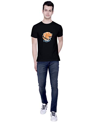 Image of CreativiT Graphic Printed T-Shirt for Unisex Dog Lovers Tshirt | Casual Half Sleeve Round Neck T-Shirt | 100% Cotton | D00663-64