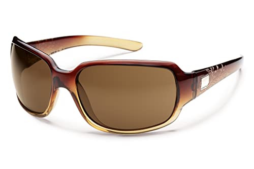 Suncloud Cookie Polarized Sunglasses, Brown Fade Laser Frame