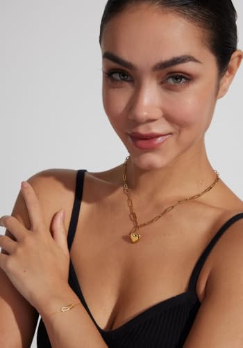 Gold & Silver Heart Pendant Necklace for Women - Trendy Stuff, Birthday & Daughter Gifts3