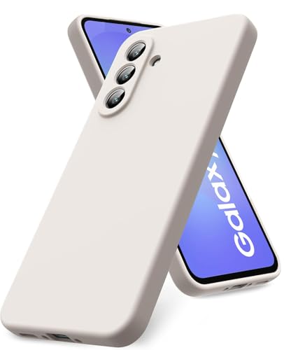 Image of DIZORO Microfiber Candy Case for Samsung A36 5G Smooth Touch Cushion Liquid Soft Silicone Gel Rubber Phone Cases Non-Slip Full Body Protective Shockproof Back Cover (Stone Grey)