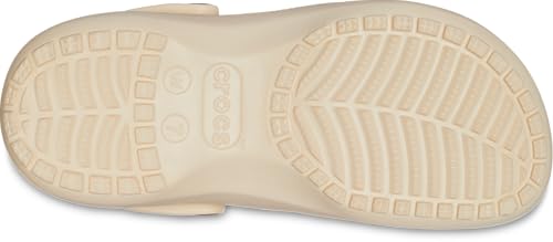 Image of Crocs Women Classic Platform Shimmer Clog, Vanilla, 2 UK M / 3 UK W (M3W5)