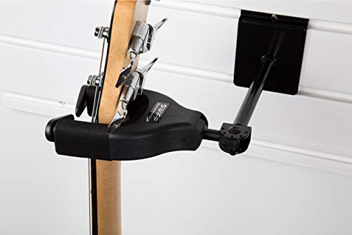 SWIFF Guitar Hanger, Auto Lock Guitar Wall Hanger, Rotated Hanging Head, Wall Mount Holder Guitar Keeper for All String Instrument Including Electric Acoustic Guitar Bass, Banjo, Mandolin ect - Thumbnail 3