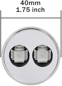 6uF 6 MFD 370VAC 440VAC 450VAC 50/60Hz CBB65B Round Run Start Capacitor for AC Unit Fan Motor Start or Pool Pump or Air Condenser Straight Cool