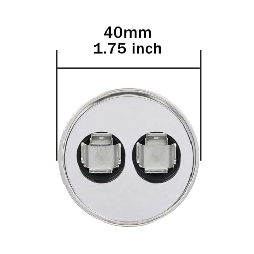 6uF 6 MFD 370VAC 440VAC 450VAC 50/60Hz CBB65B Round Run Start Capacitor for AC Unit Fan Motor Start or Pool Pump or Air Condenser Straight Cool