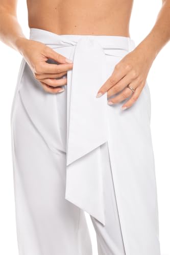 Coolibar UPF 50+ Women's Reef Overlap Pants - Sun Protective White3