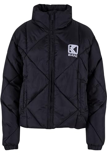 Karl Kani Damen KW224-012-1 KK OG Diamond Puffer Jacket Black, XS