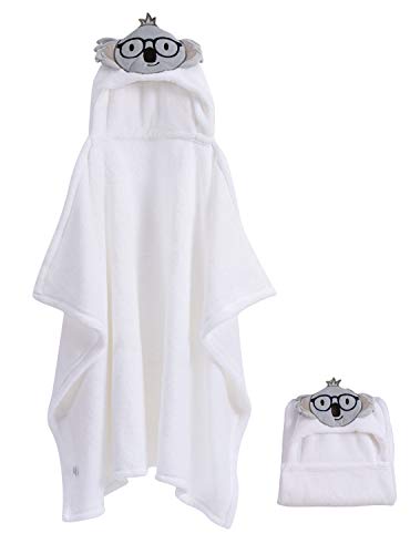 AMOURRI Serviette à capuche unisexe pour bébé adorable serviette à capuche pour bébé grande serviette de bain à capuche pour enfant