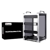 GeeekPi – GeeekPi DeskPi RackMate T1 Plus, 8U 10 Zoll Serverschrank, 2