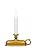 Xodus Innovations FPC1525B Battery Operated LED Window Candle with Sensor, Antique Brass (Pack of 6)