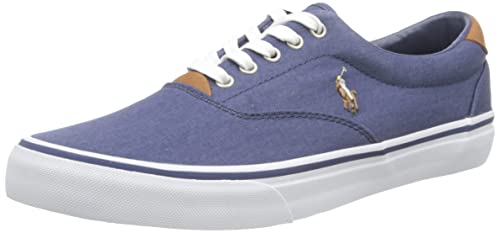 POLO RALPH LAUREN Baskets Thorton pour homme, Bleu marine Newport, 45 EU
